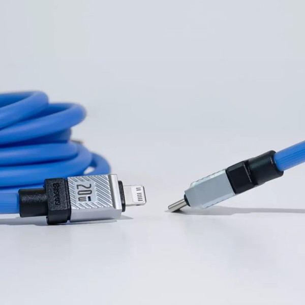 Фото - Кабель Baseus CoolPlay Series Type-C to Lightning 20W 1 m Blue (CAKW000003)
