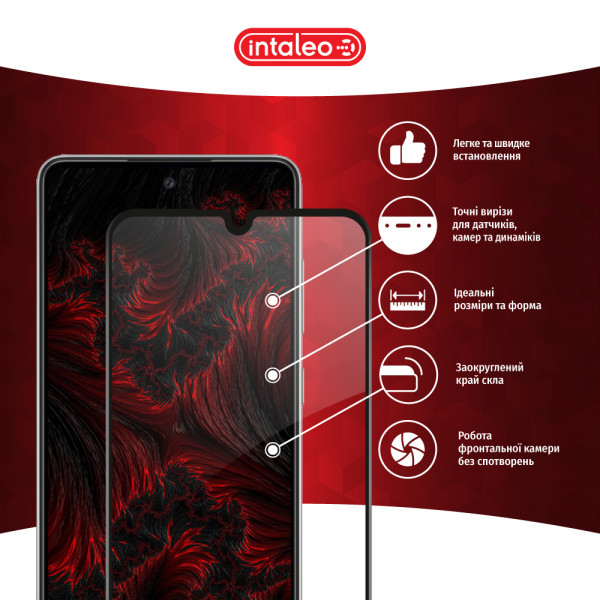 Фото - Захисне скло для смартфону Intaleo Full Glue for Samsung A25 5G Black (1283126574931)