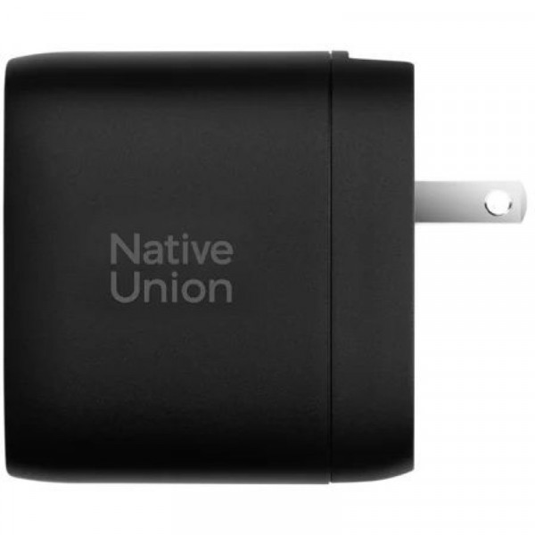 Фото - Мережевий зарядний пристрій Native Union Fast GaN Charger PD 67W 3 Ports Black (FAST-PD67-BLK-2CA)