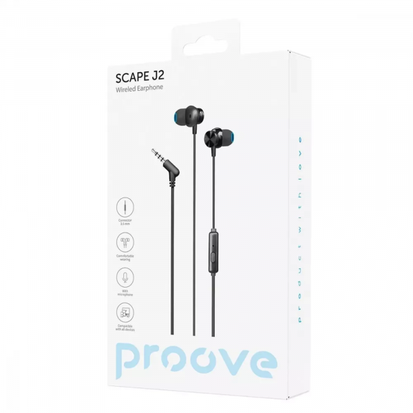 Фото - Навушники вкладиші дротові Proove Scape J2 3.5mm (WESJ20000801)