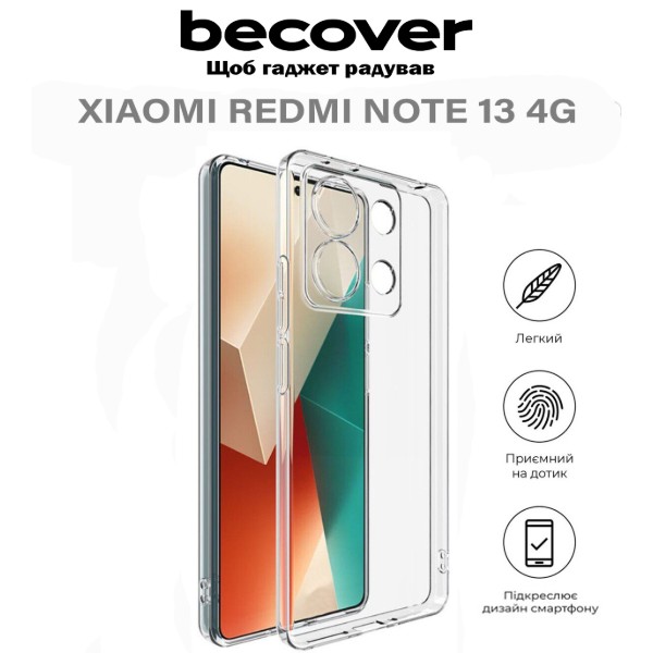 Фото - Чехол для смартфона BeCover for Xiaomi Redmi Note 13 4G Transparancy (710647)