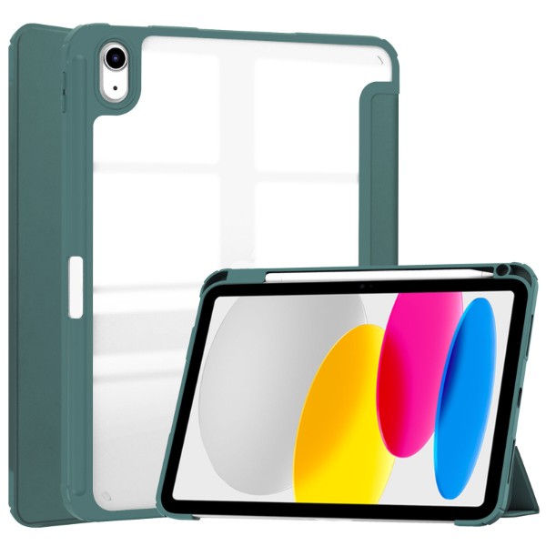 Фото - Чохол для планшета Becover Soft Edge с креплением Apple Pencil для Apple iPad 10.9" (2022/2024)/iPad (А16) 2025 11" Dark Green (709182)