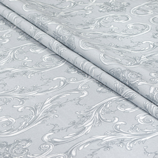 Фото - Підковдра двоспальна Home Line 175х215 Завитки сірий (181398)