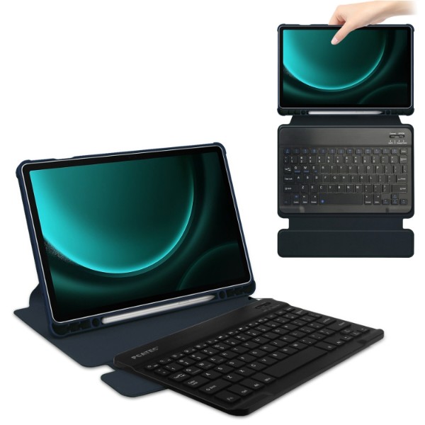 Фото - Чехол-клавиатура для планшета BeCover 360° Rotatable for Samsung Galaxy Tab S9 Plus (SM-X810/SM-X816)/S9 FE Plus (SM-X610/SM-X616) 12.4'' (710393)