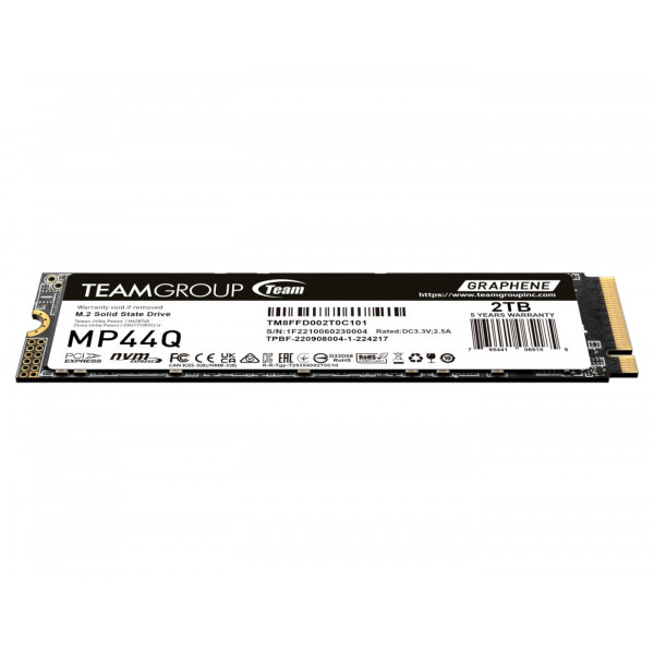 Фото - SSD-накопичувач внутрішній Team M.2-2280 PCI-E Gen4x4 MP44Q 2TB RETAIL (TM8FFD002T0C101)