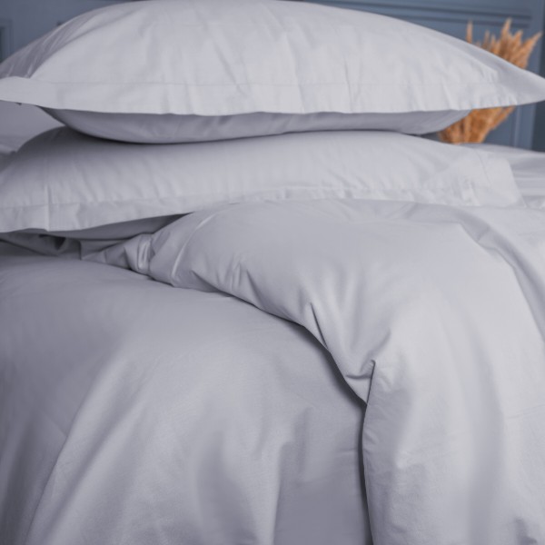 Фото - Комплект постельного белья MirSon Poplin Line 054 Light Gray 220 x 240 см (2200006278825)