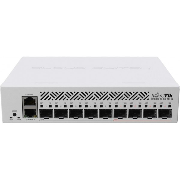 Фото - Коммутатор локальной сети (Switch) MikroTik CRS310-1G-5S-4S+IN Фото - Коммутатор локальной сети (Switch) MikroTik CRS310-1G-5S-4S+IN