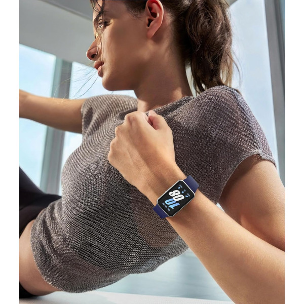 Фото - Ремінець для фітнес-браслету BeCover for Samsung Galaxy Fit 3 (20mm) Deep Blue (713196)
