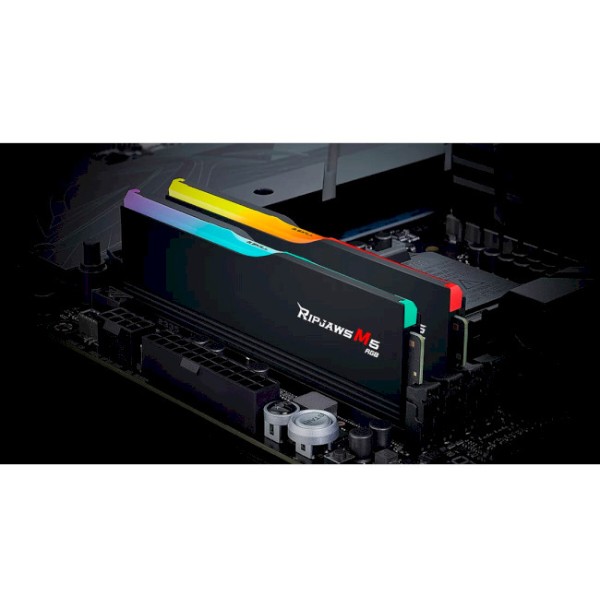 Фото - Пам'ять DDR G.Skill Ripjaws M5 RGB Black DDR5-6000 32GB (2x16GB) (F5-6000J3238F16GX2-RM5RK)