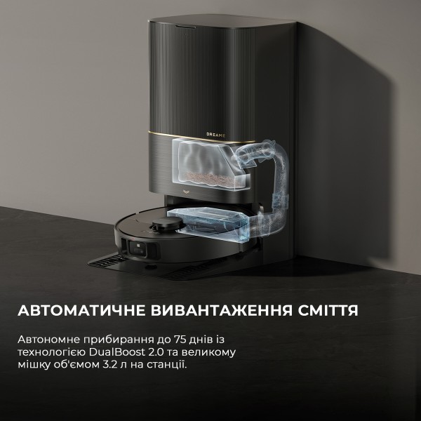 Фото - Робот-пилосос миючий Dreame Bot X40 Ultra Complete Black (RLX63CE-2-Bl)