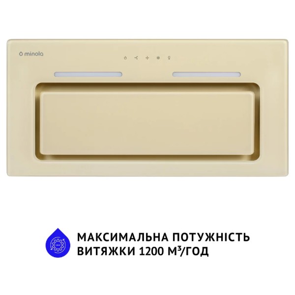 Фото - Вытяжка встраиваемая Minola HBI 6873 IV GLASS 1200 LED Line