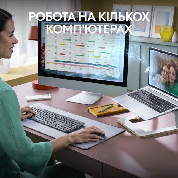 Фото - Клавіатура + миша бездротова Logitech Signature Slim Combo MK950 for Business Graphite (920-012508)