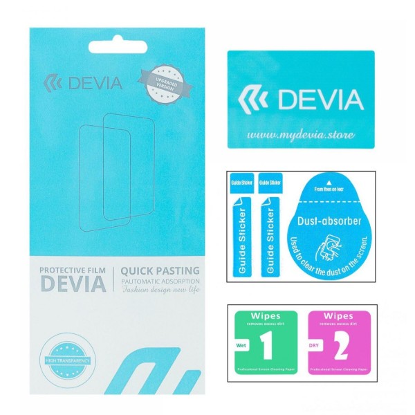 Фото - Захисна плівка для смартфону DEVIA Xiaomi Poco X3 двусторонняя (DV-XM-PCX3-2)