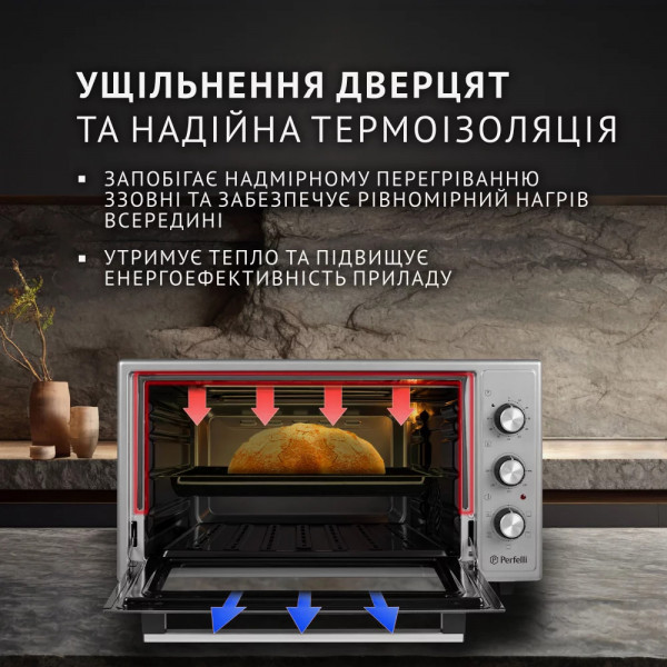 Фото - Печь электрическая Perfelli TRIMO 48 GREY