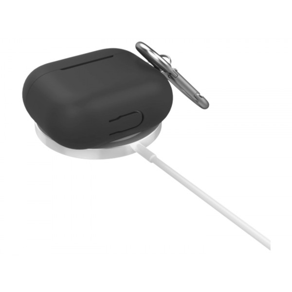 Фото - Чохол для навушників KeyBudz for Apple AirPods 3 Elevate Series Keychain Black (AP3_S5_BLK)