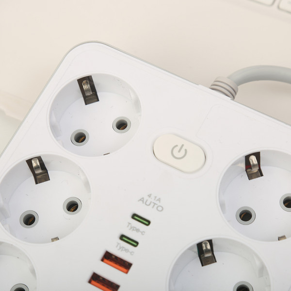 Фото - Мережевий фільтр XOKO SP-6-4-2 2 м 6 розетки 6 USB White (XK-SP-6-4-2-WH)