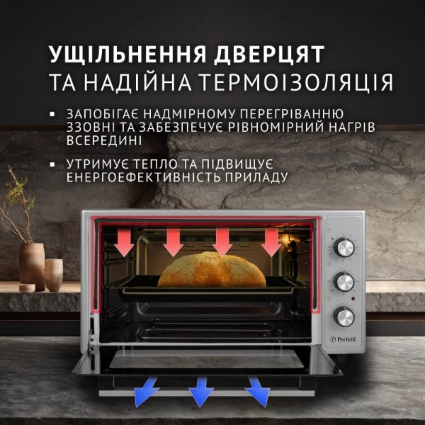 Фото - Печь электрическая Perfelli CLASSIC 48 GREY