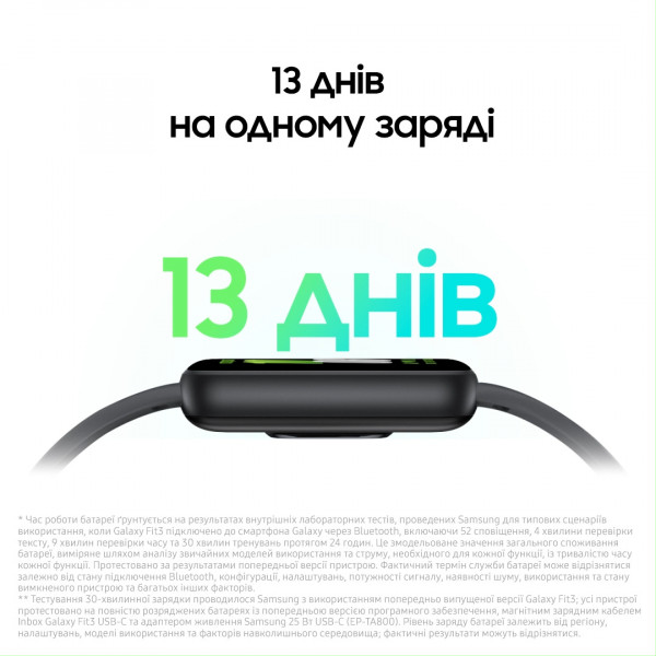 Фото - Фітнес-браслет Samsung Galaxy Fit3 Gray (SM-R390NZAASEK)
