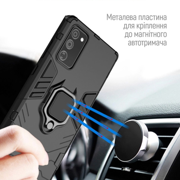 Фото - Чохол для смартфону Colorway TPU AntiShock Magnet Ring Samsung Galaxy A26 Black (CW-CAMRSGA266-BK)