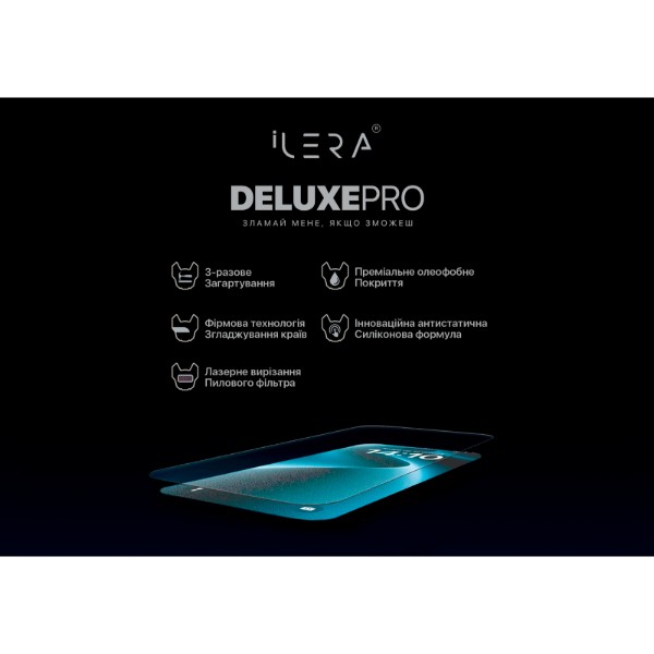 Фото - Защитное стекло для смартфона ILera DeLuxe Original Glass for iPhone 17e/16e/14/13/13 Pro (iLDel16E)