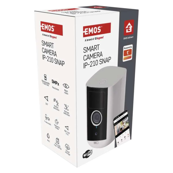 Фото - IP-камера EMOS H4063 Go Smart. Li-ion 9600mAh. зовнішня.з Wi-Fi.біла