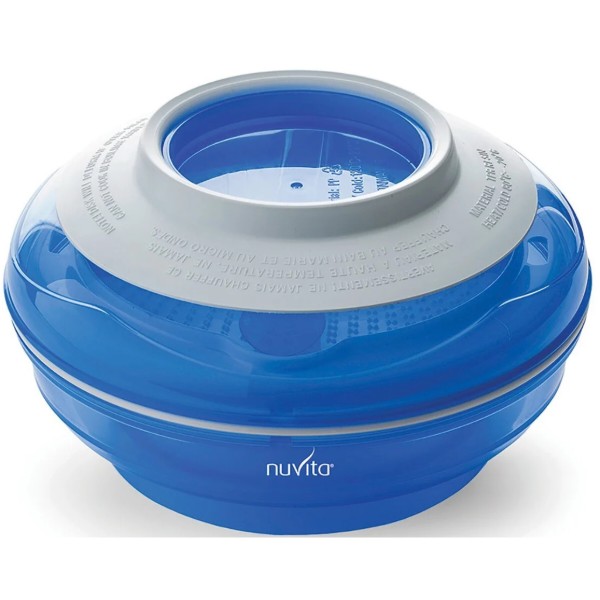 Фото - Тарілка для малюка Nuvita 4в1, синя (NV1465Blue)
