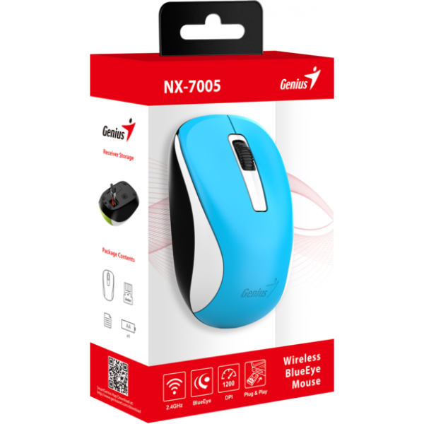 Фото - Миша бездротова Genius NX-7005 Blue (31030017402)