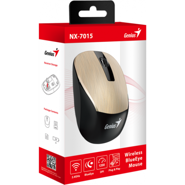 Фото - Миша бездротова Genius NX-7015 Gold NP (31030019402)