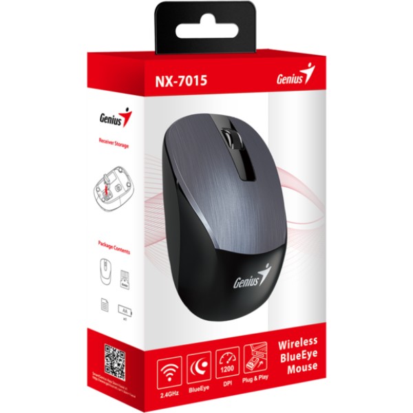 Фото - Миша бездротова Genius NX-7015 Iron Grey NP (31030019400)