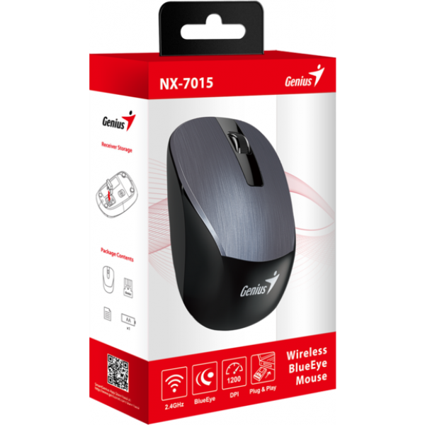 Фото - Миша бездротова Genius NX-7015 Iron Grey NP (31030019400)