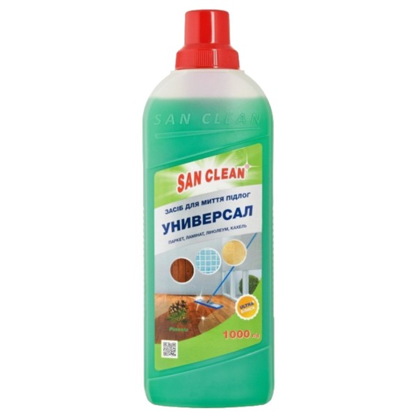 Фото - Засіб для чищення кухонної техніки San Clean Універсал 2000 з ароматом хвої 1000 г (4820003543818)