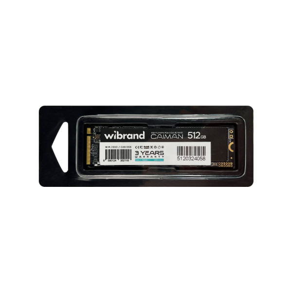 Фото - SSD-накопичувач внутрішній Wibrand Caiman 512GB NVMe 2280 PCIe 3.0 3D NAND (WIM.2SSD/CA512GB)
