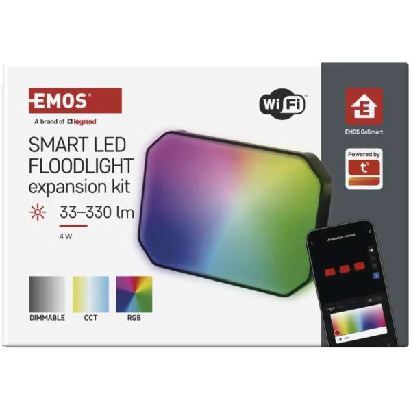 Фото - Світлодіодний прожектор EMOS ZIW181R,1 шт,4Вт,RGBIC,WIFI