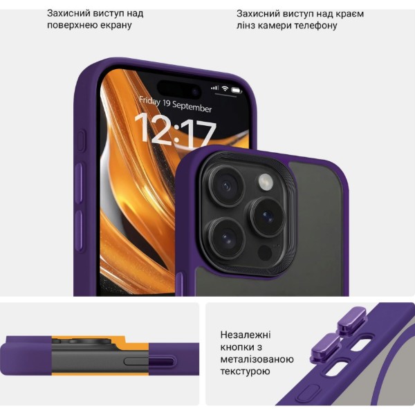 Фото - Чохол для смартфону Armorstandart Uniq Magsafe for Apple iPhone 15 Pro Purple (ARM75311)