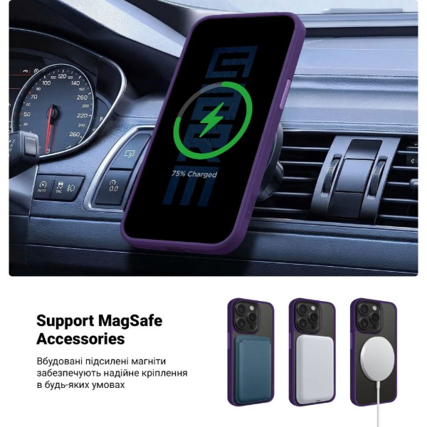 Фото - Чохол для смартфону Armorstandart Uniq Magsafe for Apple iPhone 15 Pro Purple (ARM75311)