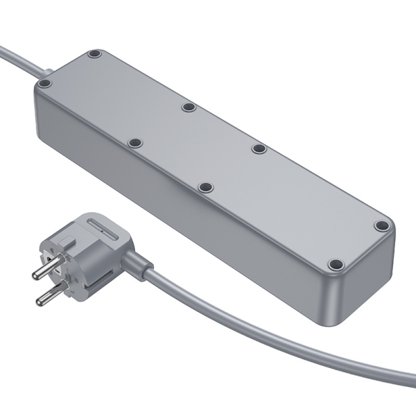 Фото - Мережевий фільтр BOROFONE BAC8 Power 3-position socket 2м Black (6941991116636)