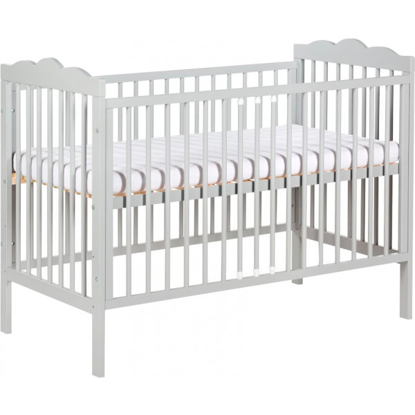 Фото - Ліжечко дитяче прямокутне Klups Oliver 120х60 см Gray (OLIVER1)