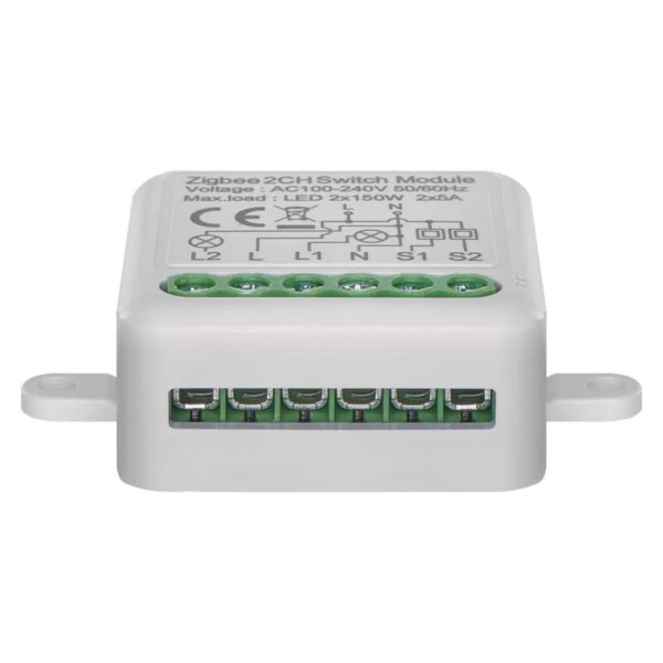 Фото - Релейний вимикач EMOS H5102 ZigBee 3.0 2-канальний