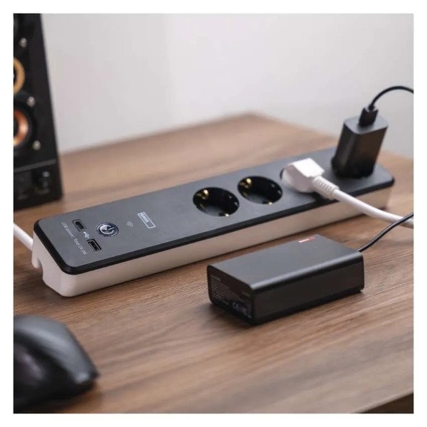 Фото - Сетевой фильтр EMOS Умный P1422SM 2 м 4 гнезда, ПВХ, USB-A, USB-C, Wi-Fi 1,5 мм2