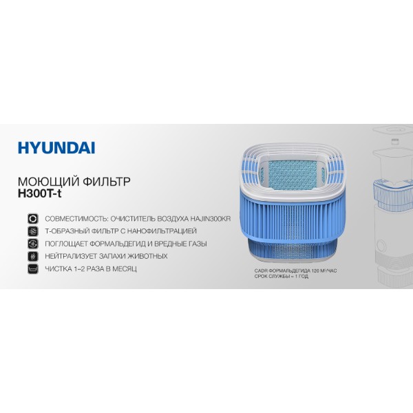Фото - Фильтр для очистителя воздуха Hyundai H300T-t для Hyundai HAJIN300KR
