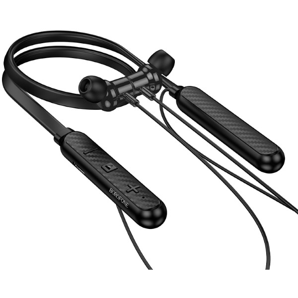 Фото - Наушники вкладыши беспроводные BOROFONE BE72 Sun neck hanging BT earphones Black (6941991124518)