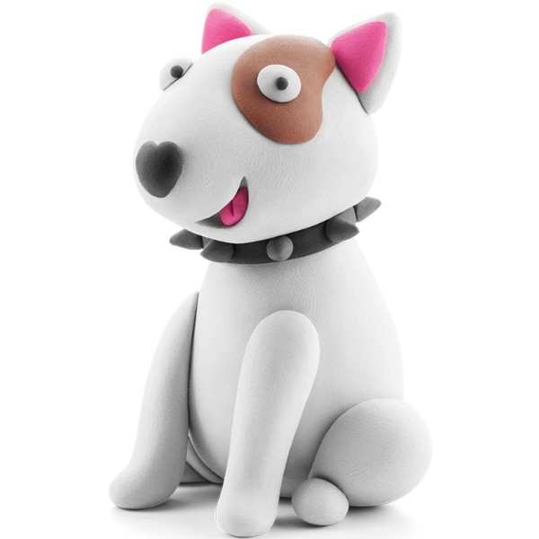 Фото - Пластилін класичний Ліпака Собачі історії Бультер'єр (30119-UA01)