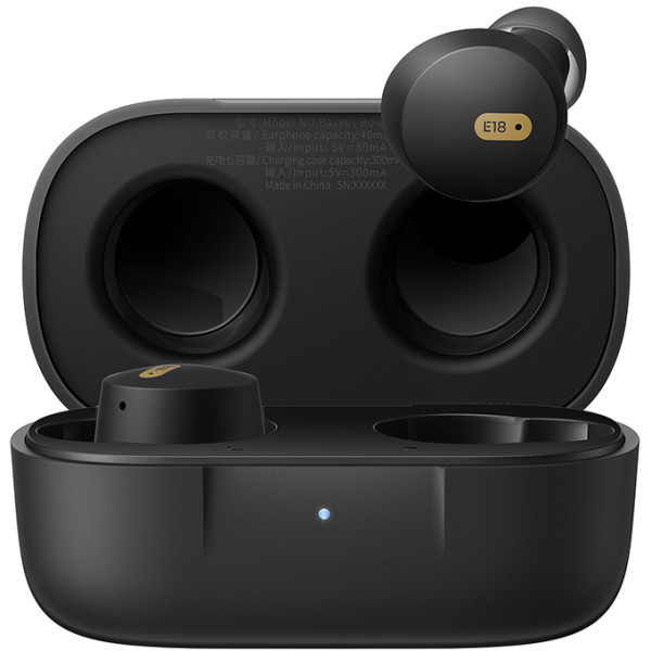 Фото - Навушники вкладиші бездротові TWS Baseus Bowie E18 True Wireless Earphones  Cosmic Black (A00023800123-00)
