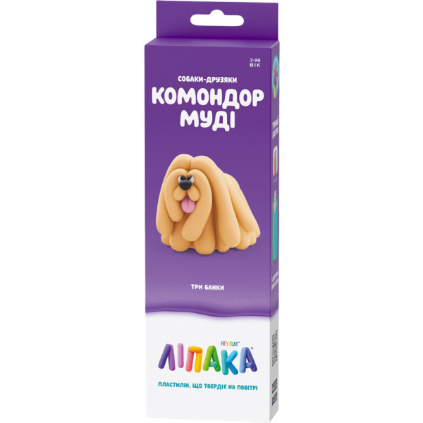 Фото - Маса для ліплення Ліпака СОБАКИ-ДРУЗІ: КОМОНДОР МУДІ (30149-UA01)