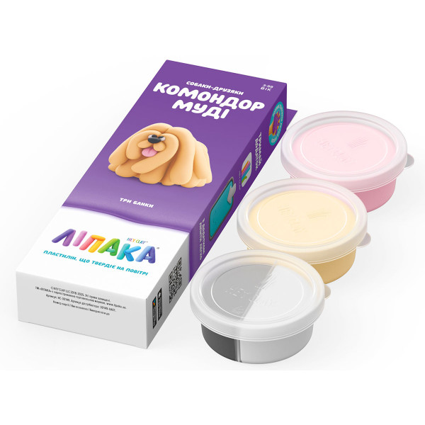 Фото - Маса для ліплення Ліпака СОБАКИ-ДРУЗІ: КОМОНДОР МУДІ (30149-UA01)