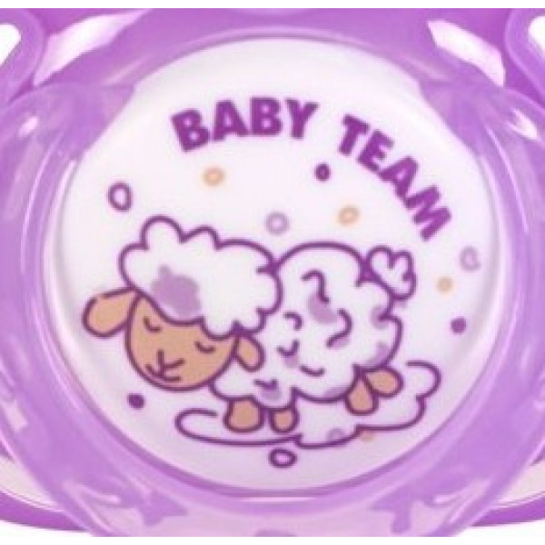 Фото - Симетрична пустушка Baby Team силіконова (3014 _фіолетовая)