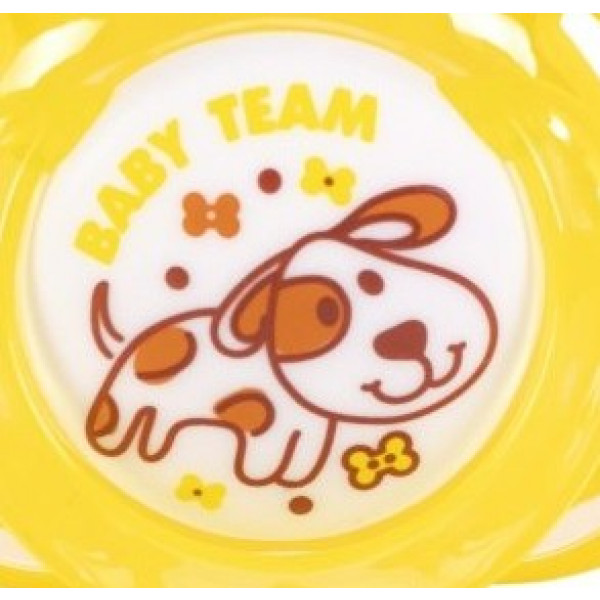Фото - Симетрична пустушка Baby Team силіконова (3014 _желтая)