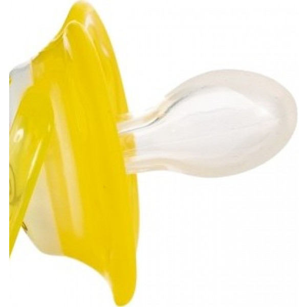 Фото - Симетрична пустушка Baby Team силіконова (3014 _желтая)