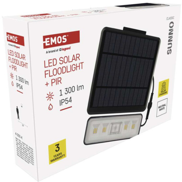 Фото - Светодиодный прожектор EMOS ZG112S 1300 лм IP54 4000K PIR