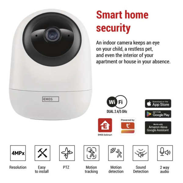Фото - IP-камера EMOS H4060 Go Smart,з Wi-Fi,2.4GHz/5GHz